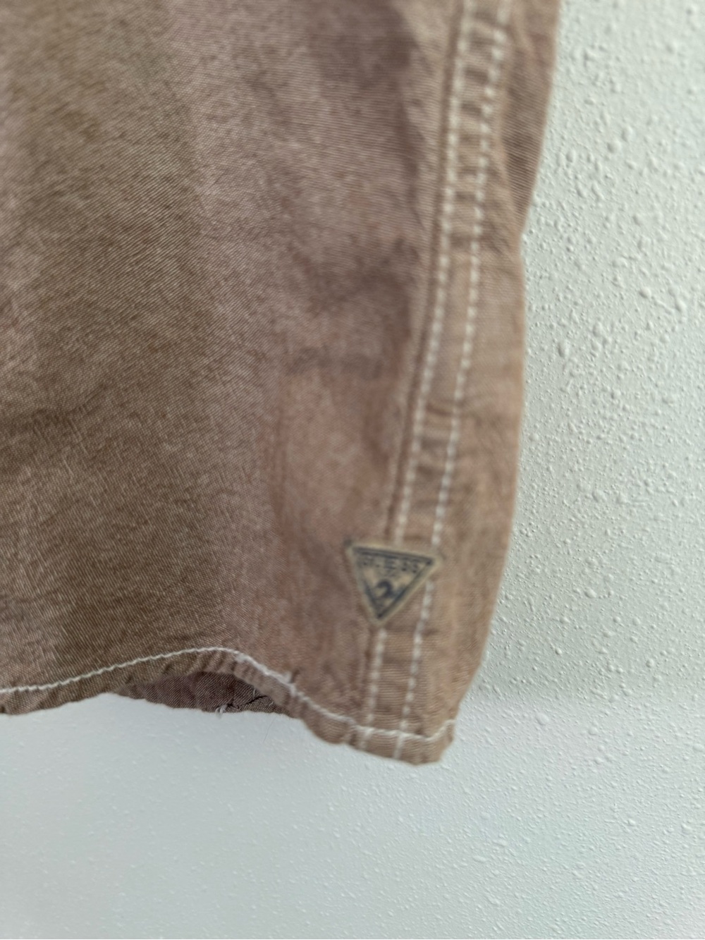 Guess Los Angeles Sweet Smart Y2K Graphic Button Front Shirt Unisex XS Brown - Picture 4 of 8